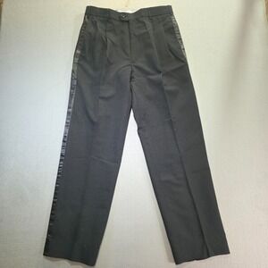 Sean Ray Men's Black Pleated Tuxedo Pants Size 32X31